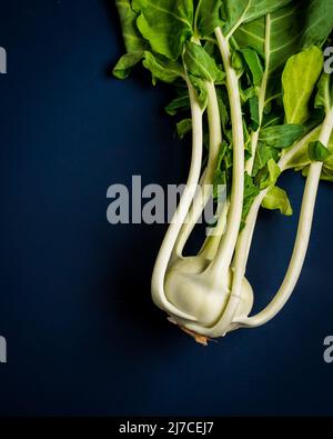 Raw Kohlrabi Stock Photo