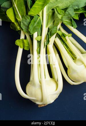 Raw Kohlrabi Stock Photo