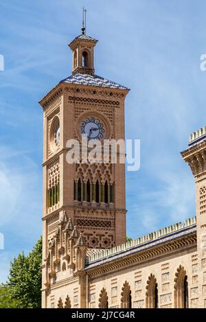 View of the railway station in Toledo Stock Photo