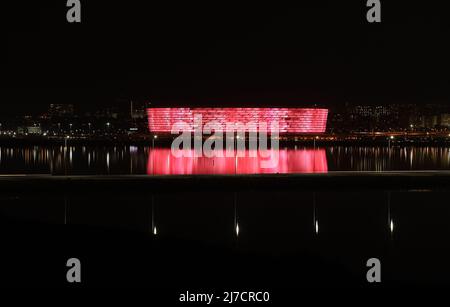 Baku city. Azerbaijan. 08.20.2020 year. The best new stadium in the world. Stock Photo