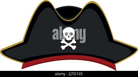 Pirate Hat Skull and Crossbones Cartoon Stock Vector Image & Art - Alamy