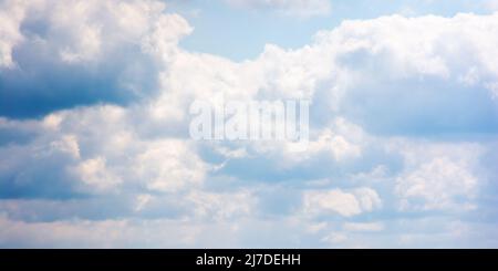cloudy sky on a windy weather. atmosphere air freedom concept. nature series in spring. creative gradient background for installation and design Stock Photo