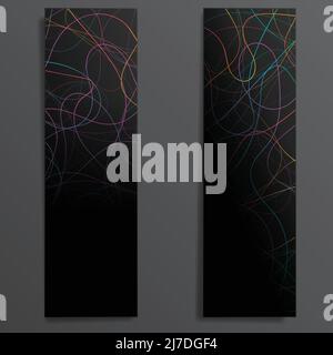 Color lines gradient banner Stock Vector