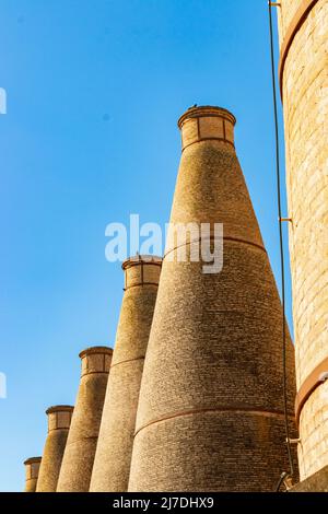 pottery kilns bottle ovens Andaluz  contemporary art museum in ceramics factory and monastery Isla de La Cartuja seville Sevilla Spain Stock Photo