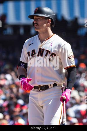 St. Louis Cardinals new right fielder Lars Nootbaar checks his bat before  stepping into the batters box against the Pittsburgh Pirates in the second  inning at Busch Stadium in St. Louis on