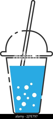 Summer drink icon logo design illustration template vector Stock Vector