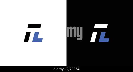 Modern and unique Tl initials logo design Stock Vector