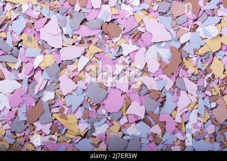 Colorful concrete chips for making terrazzo Stock Photo