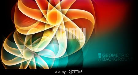 Modern colorful abstract shape geometry background Stock Vector