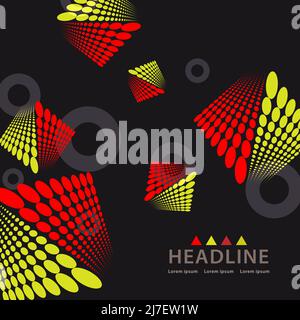 Brochure header colorful layout background template design Stock Vector