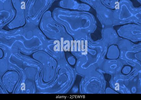 artistic blue energy lights in the dirty water computer graphics background illustration Stock Photo