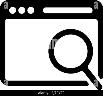Browser navigation , WEB search vector icon illustration Stock Vector