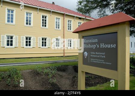 The Russian Orthodox Bishop's house in Sitka. Stock Photo