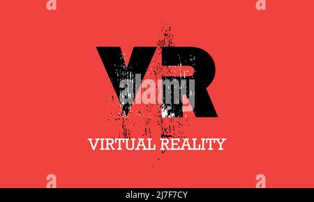 Realistic virtual reality background for web page, banner, application, game Stock Vector