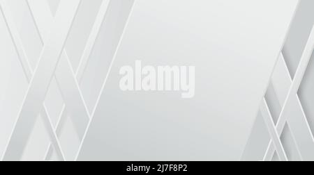 Abstract gray and white lines with space for text - Vector illustration Stock Vector