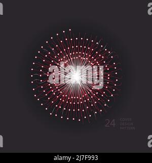 Abstraction texture business circuit. Circle modern shape lines. Vector illustration Stock Vector