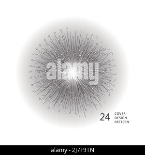 Abstraction texture business circuit. Circle modern shape lines. Vector illustration Stock Vector