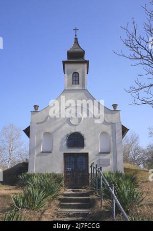 The Roman Catholic Szent Kereszt Kapolna, the Chapel of the Holy Cross, Dunaharaszti, Hungary Stock Photo