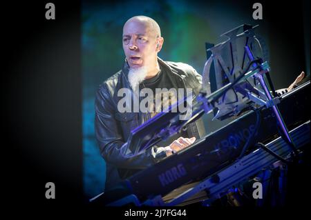 Kioene Arena, Padova, Italy, May 08, 2022, Jordan Rudess – guitar, keytar, continuum  during  Dream Theater - Top of the World Tour - Music Concert Stock Photo