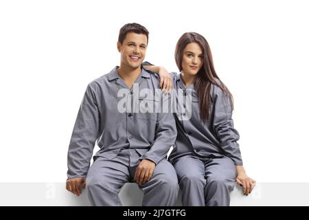 Couple matching pajamas hi-res stock photography and images - Alamy