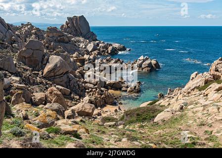 Spiaggia Cala Francese, Capo Testa, Sardinia, Italy Stock Photo