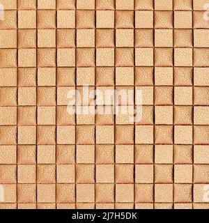 Braided texture of leather, brown leather background with wicker pattern, macro Stock Photo
