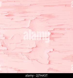 Close-up of pink peeling plaster. The texture of an old plastered wall Stock Vector