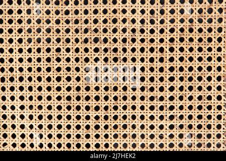 Patterns and structures of woven raffia Stock Photo