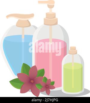 Isolated colors fragance spa vector illustration Stock Vector