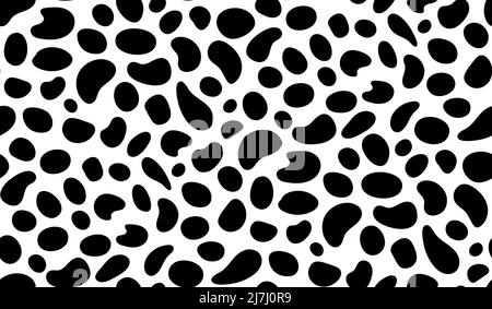 Seamless repeating pattern with organic shaped random spots. The ink droplets are geometrically round. for postcards, banners, fabrics, templates and Stock Vector