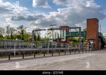 Railway station in Alvechurch, Worcestershire, England. Stock Photo