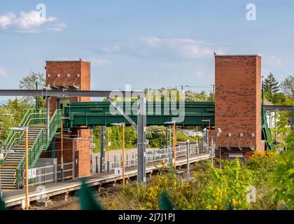 Railway station in Alvechurch, Worcestershire, England. Stock Photo