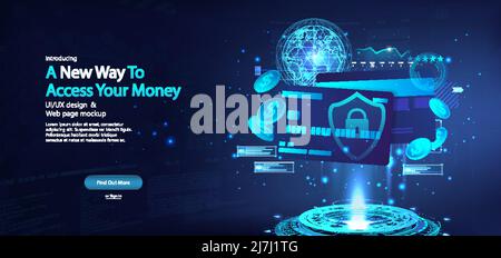 Modern Banner Bank Credit Cards Stock Vector