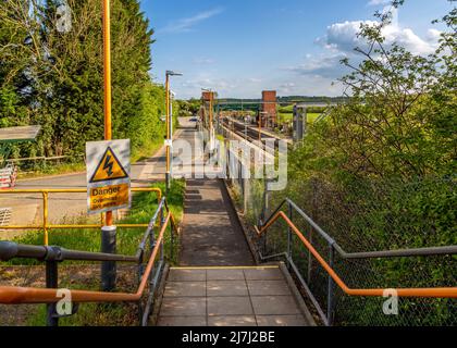 Railway station in Alvechurch, Worcestershire, England. Stock Photo