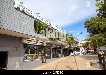 Freshwater Village shops and community, Freshwater is a suburb on Sydney northern beaches,NSW,Australia Stock Photo