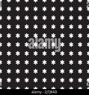 Seamless asterisk pattern texture background Stock Vector