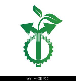 Natural energy for Ecology and Environmental Help The World With Eco-Friendly Ideas Stock Vector