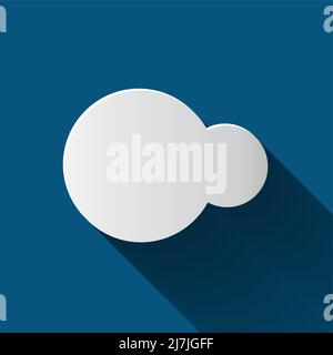 cloud icon isolated on background. Cloud flat illustration vector Stock Vector
