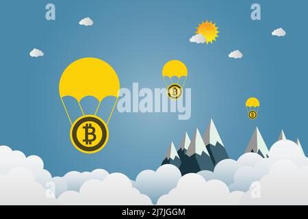 Bitcoin flat vector.logo finance,Vector llustration Stock Vector