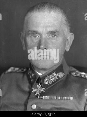 Werner von Blomberg,  Supreme Commander of the Wehrmacht Stock Photo