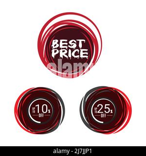 Best price guarantee label icon.Best price , super sale price tag vector design Stock Vector