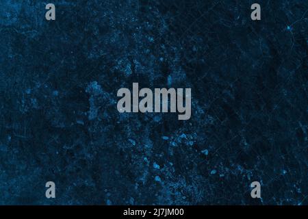 Abstract textured dark blue concrete wall surface for background Stock Photo