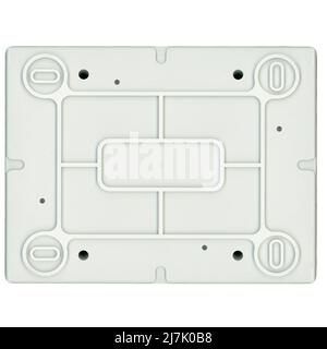 junction box isolated over a white background Stock Photo