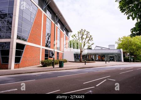Epsom Surrey, London, May 09 2022, University For The Creative Arts Building Exterior Epsom Stock Photo