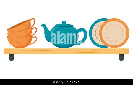 Cute Teapots Kitchen Tools Cartoon Teapot Or Kettle Decorative Ceramic  Householding Elements Isolated Modern Coffee Tea Exact Vector Set Stock  Illustration - Download Image Now - iStock