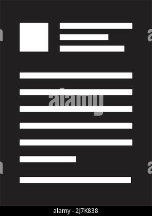 Application icon vector for business file data and information report in a glyph illustration Stock Vector