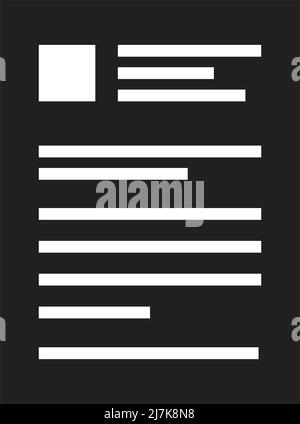 Application icon vector for business file data and information report in a glyph illustration Stock Vector