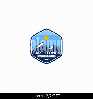 Adventurer logo, Mountain illustration, outdoor adventure. Vector graphics for t shirts and other uses. Stock Vector