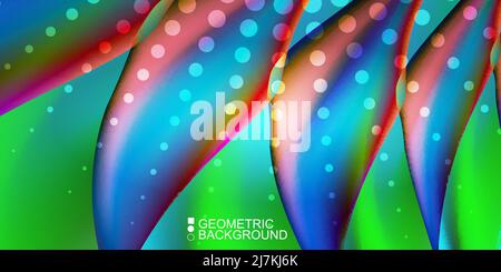 Colorful geometric vector unique pattern background Stock Vector