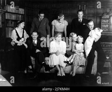From left, Lionel Barrymore, (holding his nephew, John Barrymore, Jr ...